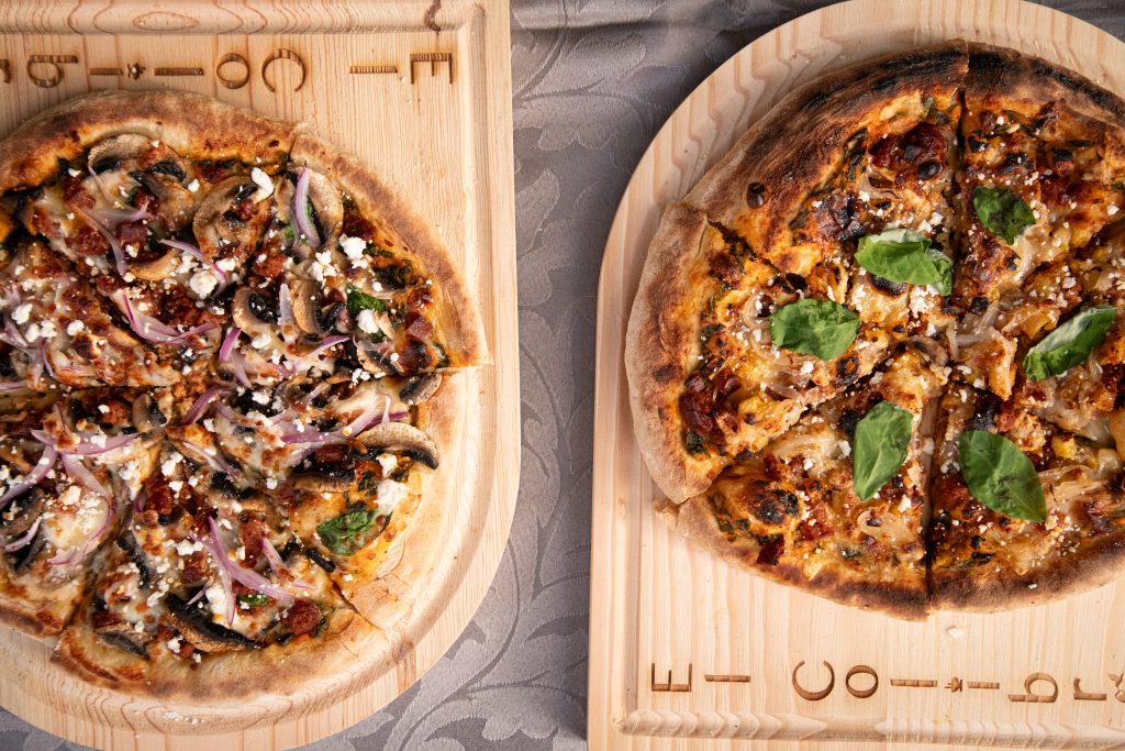 both chiapa pizzas